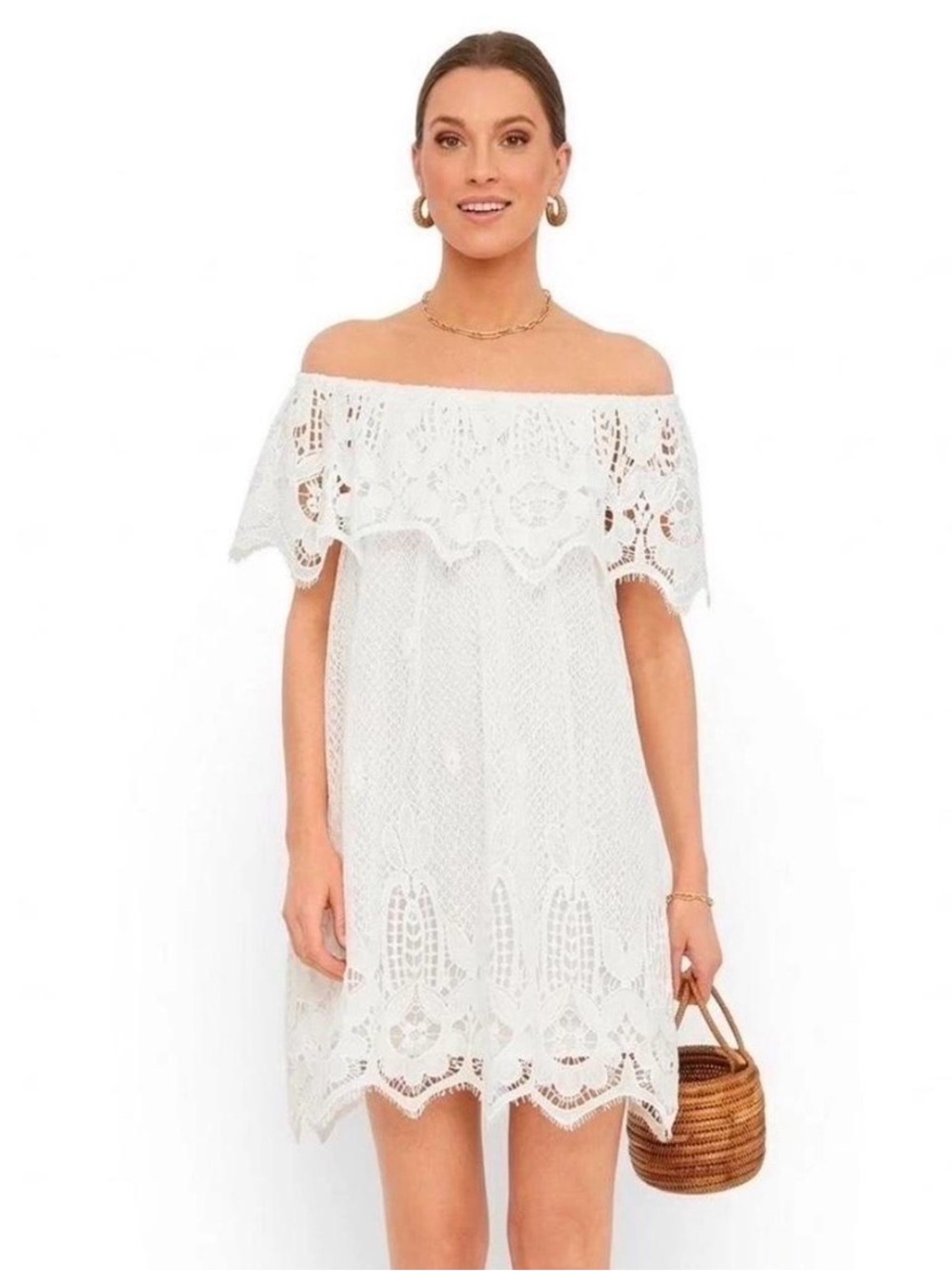 🔥NWT Tuckernuck White Lace Avalon Dress Size Small Women